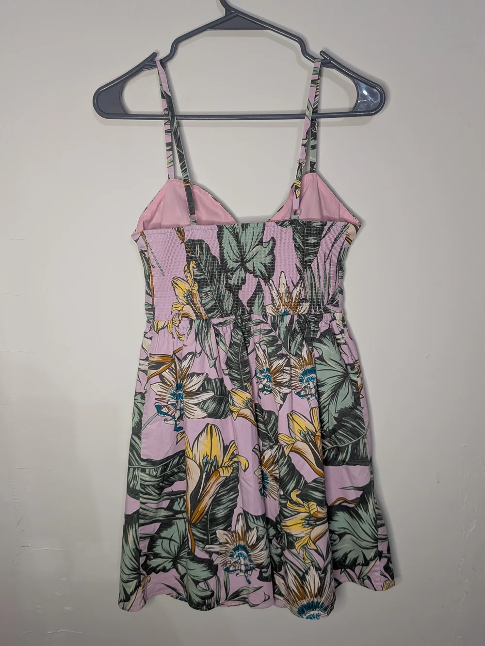 J. Crew Lavender Tropical Floral Mini Dress